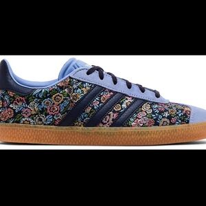 Adidas Gazelle J Liberty London Floral Embroidery  size 7 NWT